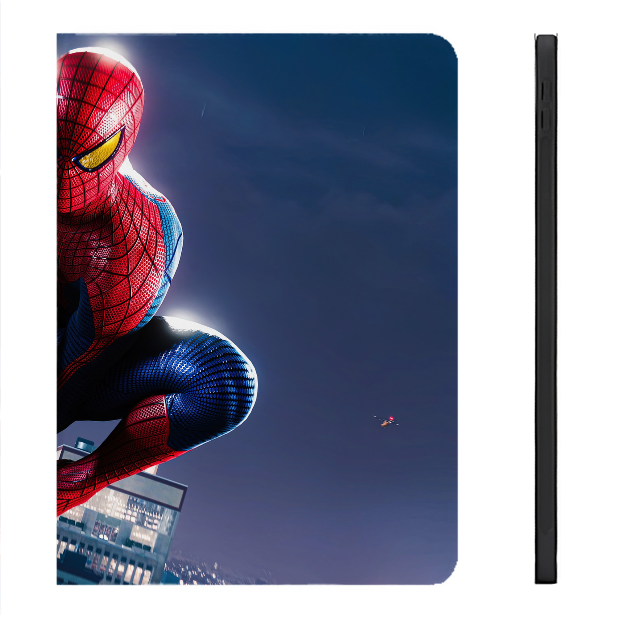（画像用） Spider Man スパイダーマン IPadケース ペンホルダー付き ブックスタイルデザイン